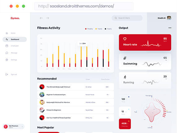 CRM Dashboard template